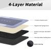 3PCS Absorbent Bath Mat Magic Rug Sets, Quick Drying Bath Mat Non-Slip Floor Rug Rubber Backed for Bathroom Kitchen Shower Sink (16.9''x23.6''+19.7''x23.6''+19.7''x31.9'', Blue) view 4