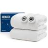 Bedsure Heated Mattress Pad King - Bed Warmer with Memory & Preheat Functions, 12-Hour Auto Off & 10 Heat Settings, Dual Controllers, Fast Heating, Brushed Electric Mattress Pad King, 78"x80" view 1