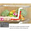 ERoomQ 3 Tier Rolling Basket Cart, Multi-Purpose Storage Cart Microwave Stand for Kitchen, Cabinet, Bathroom, Office Pantry and More view 4