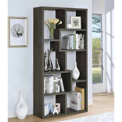 HomeLoft Basics Weathered Grey 8 Shelf Bookcase