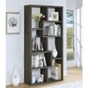 HomeLoft Basics Weathered Grey 8 Shelf Bookcase view 1