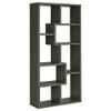 HomeLoft Basics Weathered Grey 8 Shelf Bookcase view 2