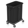 Hodonas Laundry Basket with Wheels, Rolling Laundry Hamper, 46 Gallons (170L), Removable and Machine Washable Liner, Steel Frame, Large Laundry Cart for Laundry Room, Bedroom, Bathroom, Dorm - Black view 1