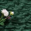 30 Pack Emerald Green Cheesecloth Table Runner 9FT Rustic Sheer Table Runners 17x108 Inch Gauze Boho Runner for Wedding Bridal Baby Shower Birthday Party Table Decorations view 3