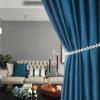Beydodo Grommet Curtains 72 inch Length, Living Room Curtains for Windows 2 Panel Sets Solid Blue, Curtains Velvet 54 x 72inch view 3