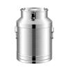 201 Stainless Steel Milk Can, 5-100L Milk Bucket Wine Pail Oil Barrel Tea Canister Tote Jug with Sealed Lid And Carry Handle for Liquid Storage Container, 28L () view 1