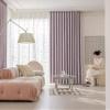 Beydodo Drapes for Living Room 90 inch Length 2 Panels, Farmhouse Curtains for Bedroom Solid Purple Khaki Jacquard, Chenille Blackout Curtains Grommet 54 x 90inch view 2
