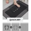 3PCS Absorbent Bath Mat Magic Rug Sets, Quick Drying Bath Mat Non-Slip Floor Rug Rubber Backed for Bathroom Kitchen Shower Sink (16.9''x23.6''+19.7''x23.6''+19.7''x31.9'', Black) view 3