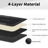 3PCS Absorbent Bath Mat Magic Rug Sets, Quick Drying Bath Mat Non-Slip Floor Rug Rubber Backed for Bathroom Kitchen Shower Sink (16.9''x23.6''+19.7''x23.6''+19.7''x31.9'', Black) view 4