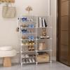 AWTATOS Closet Organizer 8 Cube Storage Shelves Clothes Organizers Closet Storage Stackable Cubby Shelving for Closet Bedroom Living Room Office, Transparent Twill view 2