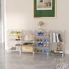 AWTATOS Closet Organizer 8 Cube Storage Shelves Clothes Organizers Closet Storage Stackable Cubby Shelving for Closet Bedroom Living Room Office, Transparent Twill view 4