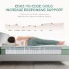 Novilla Full Mattress, 12 Inch Hybrid Mattress in a Box, Gel Inflation Memory Foam with Pocket Coils for a Cozy Night, Durable Support, Full Size Pillow Top Mattresses view 3