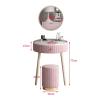HEAIQI Vanity Desk Makeup Desk Single Luxury Makeup Table with Mirrorc Dressing Table for Bedroom Furniture Modern Mini Dresser Desk for Bedroom(Color:A) view 2