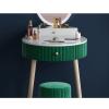 HEAIQI Vanity Desk Makeup Desk Single Luxury Makeup Table with Mirrorc Dressing Table for Bedroom Furniture Modern Mini Dresser Desk for Bedroom(Color:A) view 4