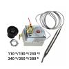 Electric Fryer Oven Temperature Control Electric Pancake 110 130 230 240 250 280 Temperature Limit Protector Thermostat(Color:280 Degrees) view 3
