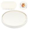 4 Pcs Wove Cotton Placemats Set with A Bowl Heat Insulated Mats Round Braided Placemats Soft Potholder Non Slip Table Mats for Dining Table Cup Dish(Beige) view 1