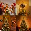 BrizLabs Christmas Tree Topper, 11 Rattan Star Treetop with 10 Warm Lights, 120V UL Certified Christmas Tree-top Star, Vine Christmas Tree Star Topper for Christmas Indoor Party Home Decor view 4