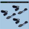 Acefrog 3 Pairs Upgraded Nose Pads for Oakley Si M Frame 2.0/3.0 OO9146, M Frame 2.0 Strike, Industrial M Frame 2.0, SI Ballistic M Frame 2.0 Sunglass, Push-in Nose Piece Replacement, Black view 2