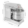 10qt Commercial Stand Mixer High Speed 750W Stainless Steel Heavy Duty Electric Food Mixer with Bowl & Waterproof Switch for Bakery Pizzeria, Stirring Jams Cream view 2