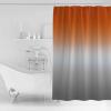 Abstract Shower Curtain for Bathroom 72" x 84" Gradient Orange and Gray Shower Curtain with Hooks Polyester Waterproof Home Bathtub Decor view 2