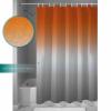 Abstract Shower Curtain for Bathroom 72" x 84" Gradient Orange and Gray Shower Curtain with Hooks Polyester Waterproof Home Bathtub Decor view 3