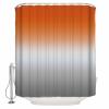 Abstract Shower Curtain for Bathroom 72" x 84" Gradient Orange and Gray Shower Curtain with Hooks Polyester Waterproof Home Bathtub Decor view 4