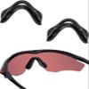 Acefrog 2 Pairs Upgraded Nose Pads for Oakley M2 Frame OO9212, M2 Frame Asian Fit, M2 Frame Vented, M2 Frame XL OO9343 OO9345 Sunglass, Push-in Nose Piece Replacement, Black, Anti-Slip view 1
