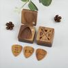 Jeclist Personalized Walnut Wood Guitar Picks with Case,Custom Guitar Picks Box for Fathers Day Gifts,Anniversary Gift for Husband,Boyfriend,Fathers Day Gift from Kids view 2