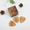 Jeclist Personalized Walnut Wood Guitar Picks with Case,Custom Guitar Picks Box for Fathers Day Gifts,Anniversary Gift for Husband,Boyfriend,Fathers Day Gift from Kids view 4