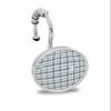 Abstract 12PCS Shower Curtain Hooks Rings, Blue Ombre Checked Plaids Decorative Shower Curtain Hooks for Bathroom Stainless Steel Rustproof Shower Curtain Rings view 1