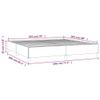 SKM Bed Frame Light Grey 193x203 cm King Fabric (Weight-29KG)-7209 view 4