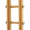 LUOSHALIYA Double L-Shaped Rods Coat Rack, Freestanding Coat Rack with Stabel Base, Entryway Coats Hanger Stand for Hallway, Bedroom, Living Room(Golden, White) view 4
