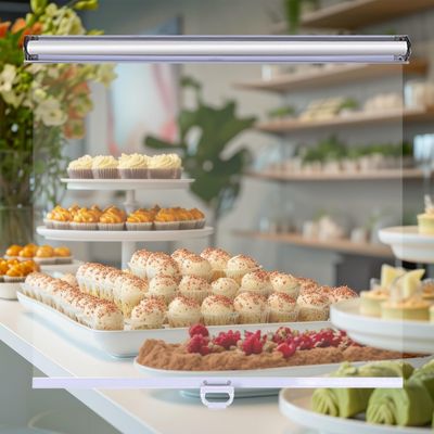 HomeLoft Basics Non Porous Plastic Roller Blinds PVC Transparent Roller Shade with Handle Roller Curtain for Freezer Cabinet Refrigerator Vegetables Fruit Breathable Roll Up Blinds(W49X59in)