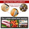HomeLoft Basics Non Porous Plastic Roller Blinds PVC Transparent Roller Shade with Handle Roller Curtain for Freezer Cabinet Refrigerator Vegetables Fruit Breathable Roll Up Blinds(W49X59in) view 2
