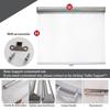HomeLoft Basics Non Porous Plastic Roller Blinds PVC Transparent Roller Shade with Handle Roller Curtain for Freezer Cabinet Refrigerator Vegetables Fruit Breathable Roll Up Blinds(W49X59in) view 3