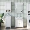 SKM 4 Piece Bathroom Furniture Set Berg White Solid Wood Pine (Weight-40KG) view 1