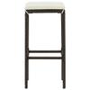 SKM Bar Stools with Cushions 4 pcs Brown Poly Rattan (Weight-26KG) view 3