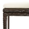 SKM Bar Stools with Cushions 4 pcs Brown Poly Rattan (Weight-26KG) view 4