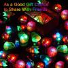 Valentines Day 48 Pcs Light Up Rings, New Year Glow In The Dark Party Supplies, 6 Style Flashing Glow In The Dark Rings for Adults & Kids, LED Ring for Birthday Party Favors, Concert, Raves, Halloween, Christmas view 3