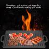 UPQRSG Non Stick Cast Iron Grill, Griddle Pan Ridged and Flat Double Sided Baking Cooking Tray Bakeware, Preseasoned & Non Stick Griddle with Handles for Gas Stovetop, Oven view 2