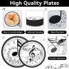 200Pcs Musical Note Plates Napkins Music Notes Themed Party Tableware Set Baby Shower Dinnerware Disposable Music Dessert Plates for Concert Birthday Party Baby Shower Decor Supplies Serve 50 view 3