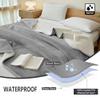 NSNLGSGC Waterproof Blanket for Bed Intimacy King Size, Love Splash Sherpa Blankets for Couples, Squirt Blanket for Adults, Water Proof Flannel Blanket, Up to 60 oz (90x108, Grey) view 4