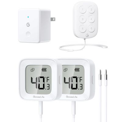 GoveeLife WiFi Freezer Thermometer Bundle with Wireless Mini Smart 6 Button Sensor