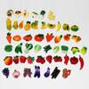 50 PCS Magnetic Fruit Vegetables Fridge Magnets Funny Cute Refrigerator Decoration for Magnetic Whiteboard, School Learing, Office, Teaching view 4