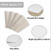 Ldtrchee Round Table Placemats Set of 6, Ivory White Wedge Shaped Place Mat for Dining Table, Modern Pure Ivory White Heat Insulation Non-Slip Table Mats for Kitchen Decor view 2