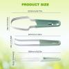 3-in-1 Watermelon Fork Slicer Cutter, 2024 New Stainless Steel Watermelon Windmill Cutter, 3 In 1 Summer Watermelon Cutting Tool Fork Slicer Knife Set for Kitchen, Camping, picnicking(Green 2pcs) view 3