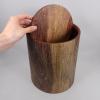 ABOOFAN Plastic Trash Can Swing Lid Garbage Can for Home Office Large Waste Storage Bucket view 3