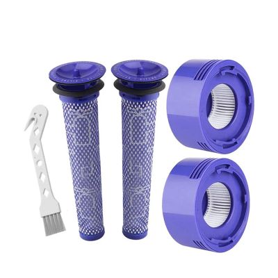 Compatible With Dyson V7 V8 Cordless Vacuum Cleaners Replacement Pre-Filter And Post- Filter Pre Filter + HEPA Post-Filter Kit Accessories(Color:Set 4)