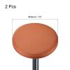 uxcell 2pcs Bar Stool Cushions, 12 Inch Round Bar Stool Cover Seat Cushion, Suitable for Chairs Stool Slipcovers, Brown view 2