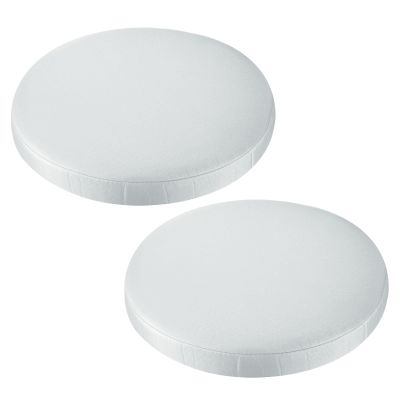 uxcell 2pcs Bar Stool Cushions, 12 Inch Round Bar Stool Cover Seat Cushion, Suitable for Chairs Stool Slipcovers, Grey